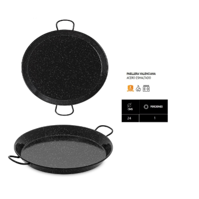 Paellera esmaltada 24cm