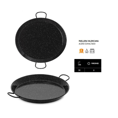Paellera esmaltada 38cm