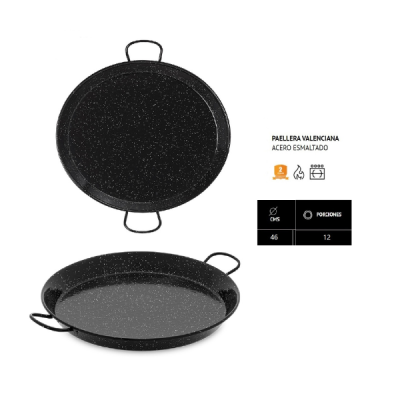 Paellera esmaltada 46cm