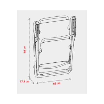 2 Sillas de Playa Plegable - Reclinable con Asas - Varios Colores - Imagen 7