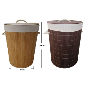 Cesto de bambú Circular - 2 Modelos - Diseño plegable - Desmontable y Lavable