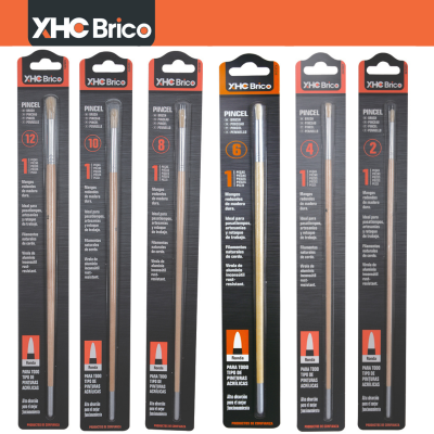 Pack de Pinceles de Madera Redondos - Imagen 2