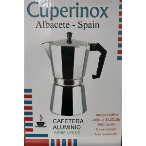 Cafetera de Aluminio de 3 a 12 Tazas