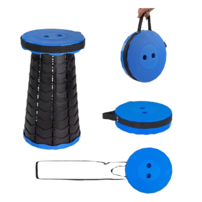 Taburete Portátil Telescópico - Con Asa para Transporte - Plegable - Imagen 2