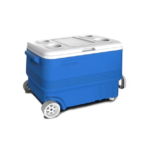 Nevera Portátil Térmica Azul con ruedas 45L