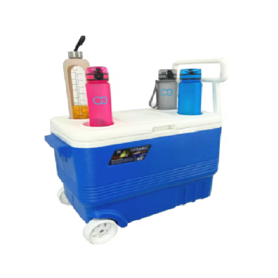 Nevera Portátil Térmica Azul con ruedas 45L - Imagen 4